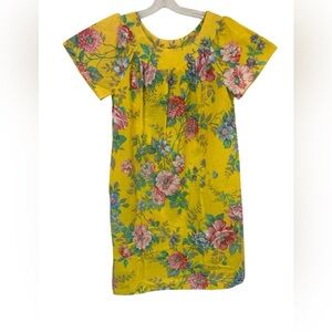 Vintage House dress size medium yellow florals made by At HomeWear